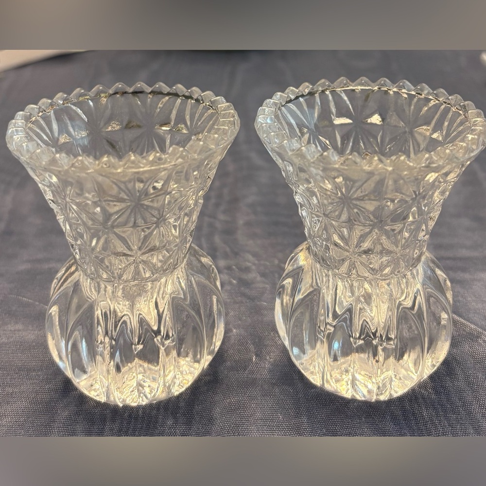 Vintage Princess House full lead crystal toothpick holders.
